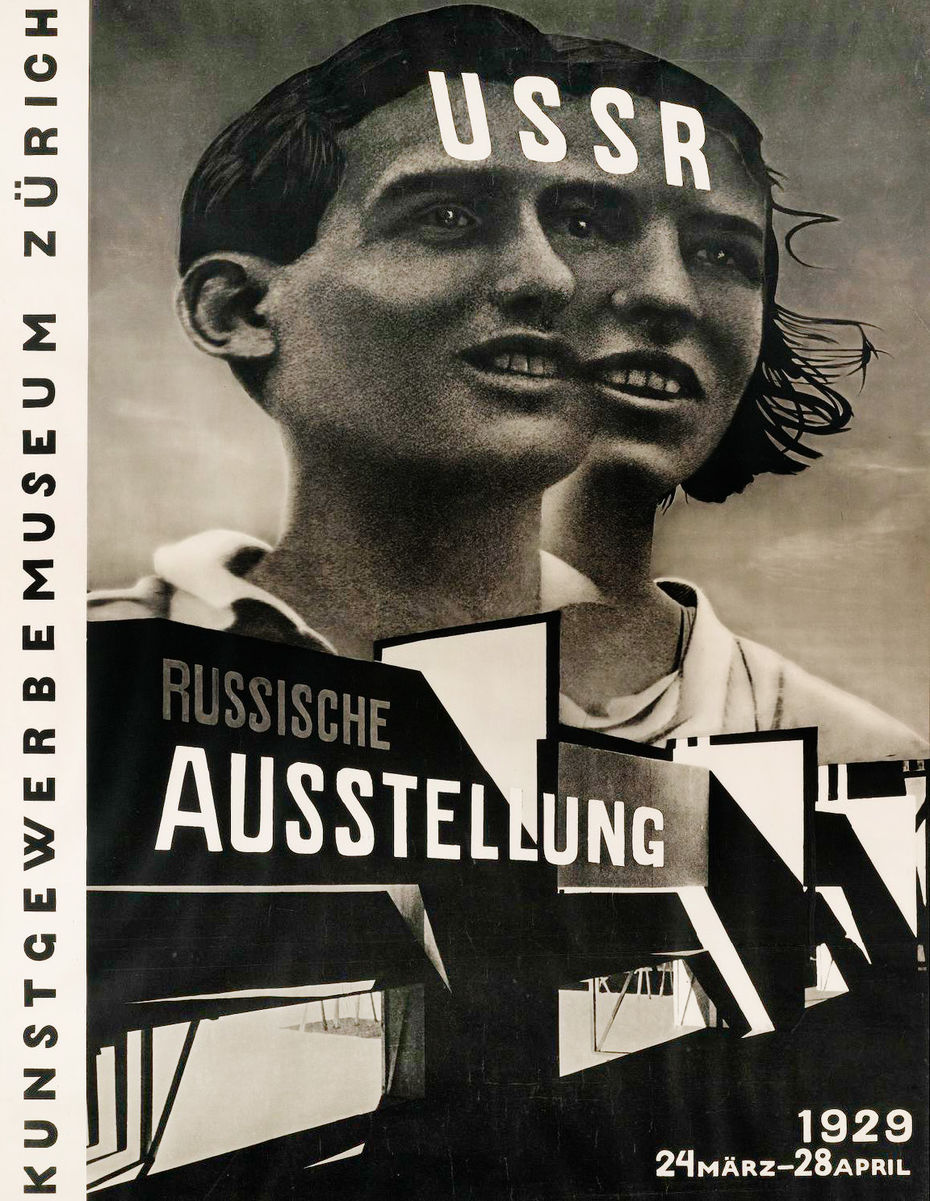 Ил. 6. Эль Лисицкий. USSR. Russische Ausstellung (СССР. Русская выставка). 1929. Плакат для выставки в Музее декоративно-­прикладного искусства в Цюрихе. Музей Шпренгеля, Ганновер