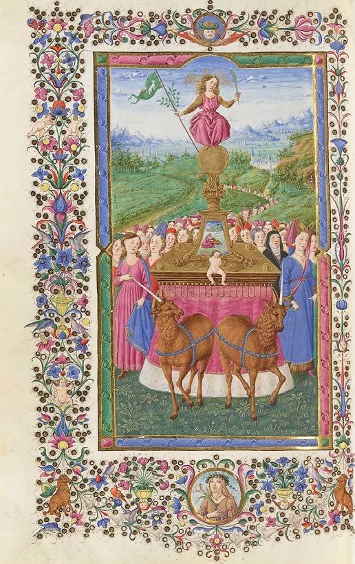 Ил. 4. Франческо д’Антонио дель Кьерико. Триумф Целомудрия. 1456