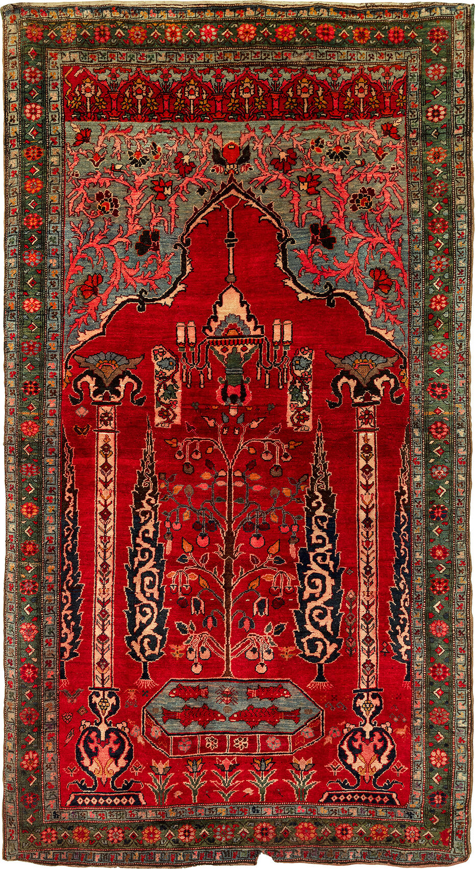 Ил. 15. Ковер «Хоран» (Алтарь). Лори, село Одзун. 1912. 290 × 157 см. Шерсть. Художник Гарегин Левонян, ковродельщица Анастасия Харазян. Фото Врама Акопяна