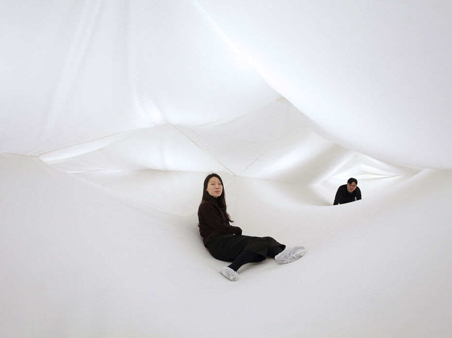 Ил. 9. Nume/For Use. Void Seoul. 2017. Технический текстиль. Выставочное пространство Hyundai Card Storage, Сеул