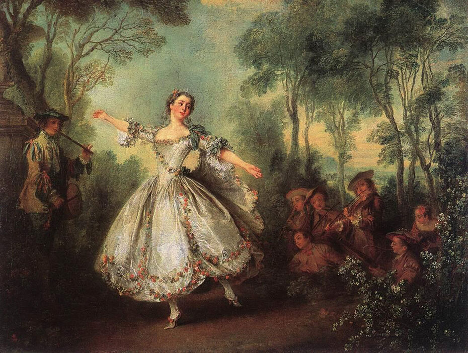 Ил. 19. Никола Ланкре. Портрет танцовщицы Камарго. 1730. 42 × 55 см. Собрание Уоллеса, Лондон
