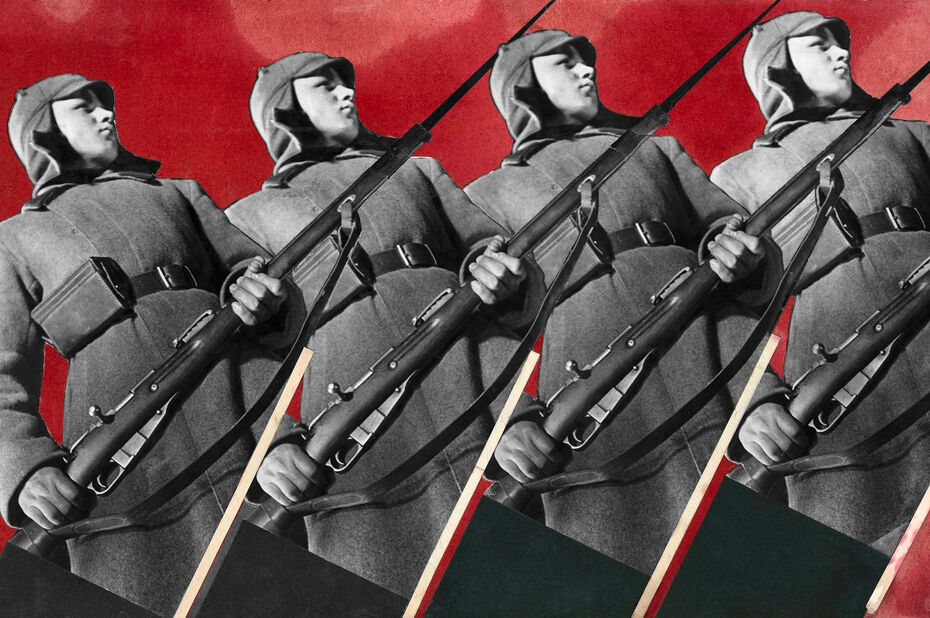 Ил. 6. Варвара Степанова. Красноармейцы. 1930