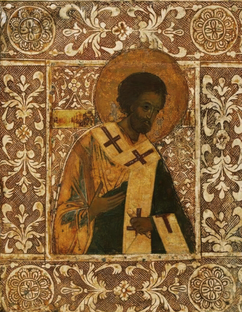 Ил. 3. Икона Апостола Иродиона (?). Вторая пол. XVI в. 31,5 × 26,9 см. Вологда. Собрание К. В. Воронина