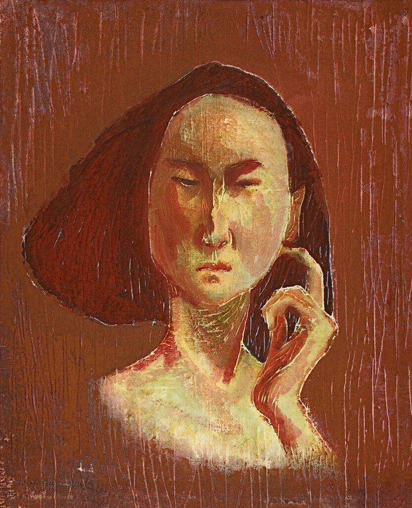 Ил. 12. Сайто Киёси. Голова девушки. Ок. 1947. Цветная ксилография. 38,1 × 31,8. Чикагский институт искусств