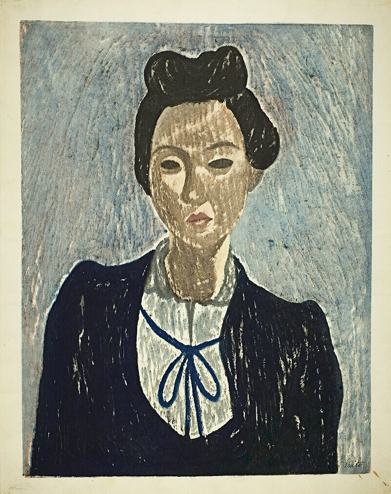 Ил. 11. Сайто Киёси. Портрет женщины. 1945. Цветная ксилография. 50,8 × 40. Чикагский институт искусств