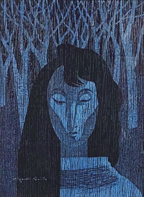Ил. 14. Сайто Киёси. Воспоминание. 1971. Цветная ксилография, чернила. 37,8 × 52,4. Смитсоновский национальный музей азиатского искусства, Вашингтон